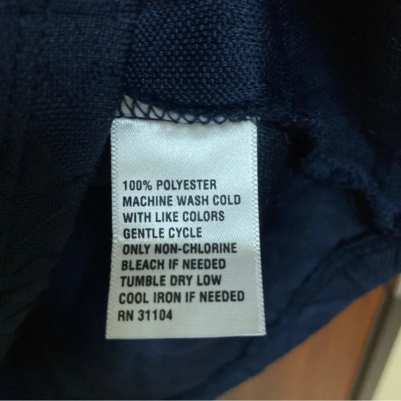 NWT CROWN & IVY Novel Navy In the Groove Dress with Orange Trim Size Extra Small - Picture 7 of 8